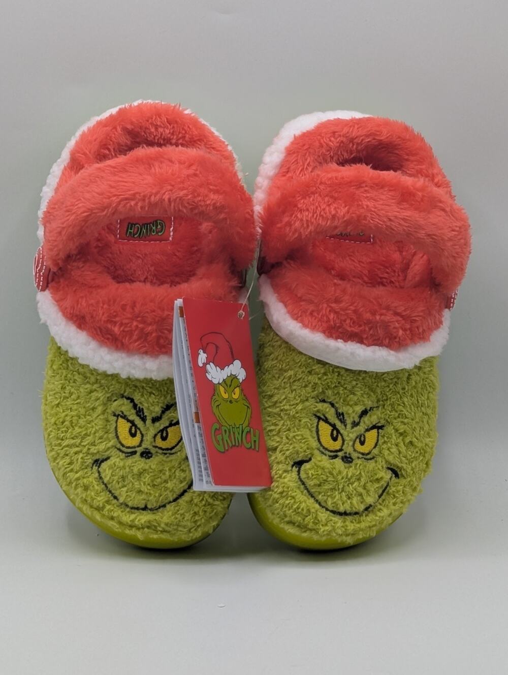 Crocs The Grinch Classic Clog Shoes Kids Boys Girls Youth Size 12 New With Tags